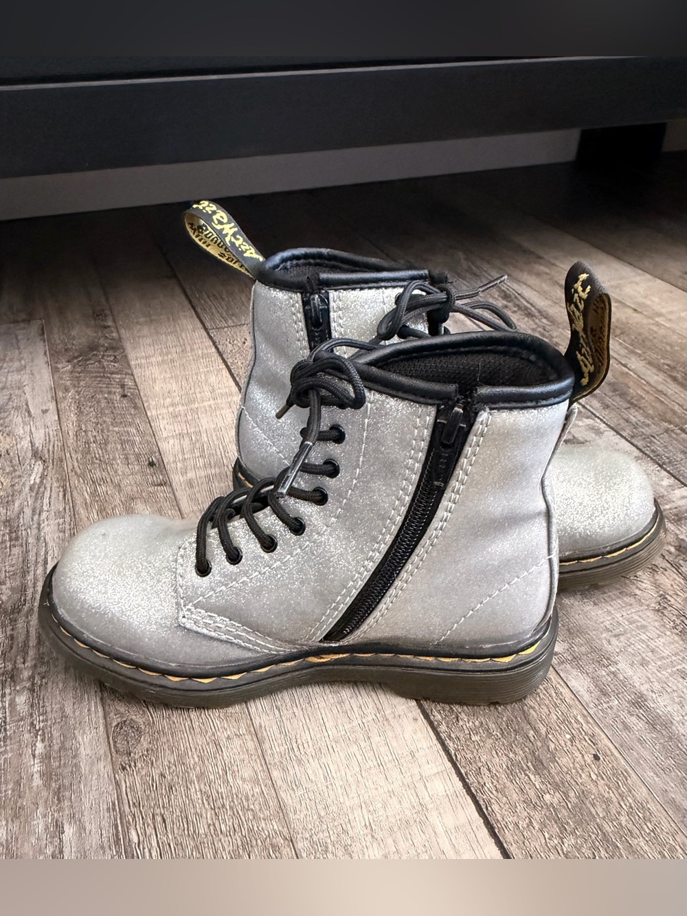 🌶️ Dr. Martens Junior 1460 Glitter Lace & Zip up Boots